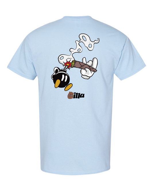 VILLA BOB-OMB BABY BLUE SHORT SLEEVE TEE